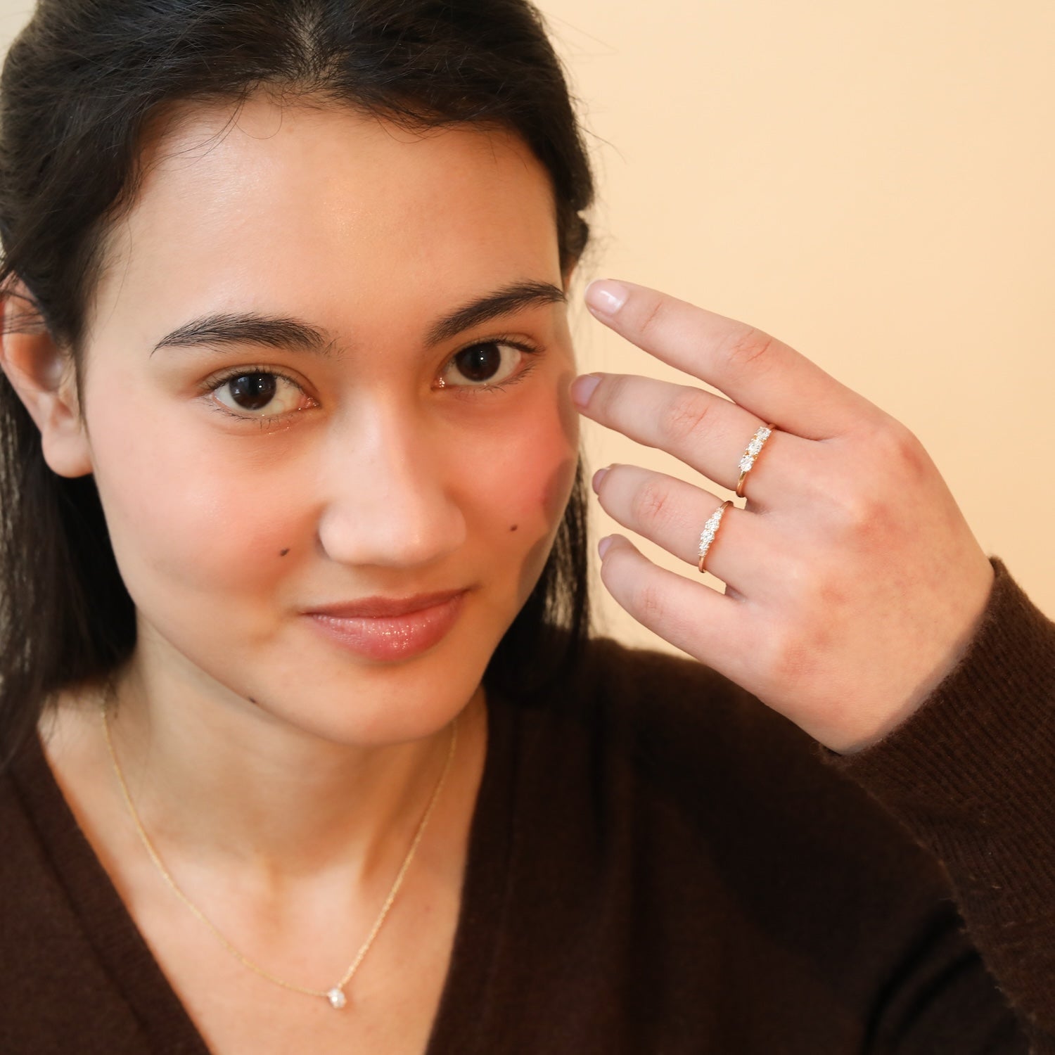 Trio Diamond Ring | 14K Gold