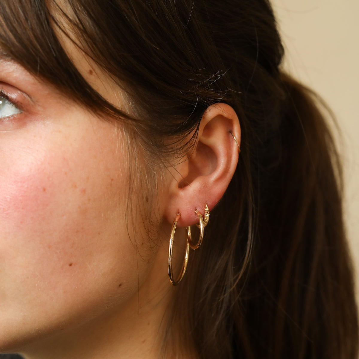 14K Gouden Oorbellen | 34 mm